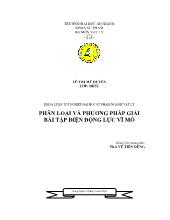 Khóa luận Phân loại và phương pháp giải bài tập Điện động lực vĩ mô