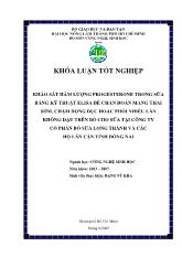 Khóa luận Khảo sát hàm lượng progesterone trong sữa bằng kỹ thuật ELISA để chẩn đoán mang thai sớm, chậm động dục hoặc phối nhiều lần không đậu trên bò cho sữa tại Công ty Cổ Phần bò sữa Long Thành và các hộ lân cận tỉnh Đồng Nai