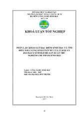 Khóa luận Phân lập, khảo sát đặc điểm sinh học và tìm hiểu khả năng sinh enzyme của vi khuẩn bacillus subtilis để sản xuất thử nghiệm chế phẩm sinh học