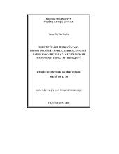 Luận văn Nghiên cứu ảnh hưởng của CuSO4 tới một số chỉ tiêu sinh lý, sinh hoá, năng suất và khả năng chịu hạn của cây súp lơ xanh marathon F1 trồng tại Thái Nguyên