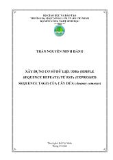 Luận văn Xây dựng cơ sở dữ liệu SSRs (simple sequencen repeats) từ ESTe (expressed sequence tags) của cây dứa (ananas comosus)