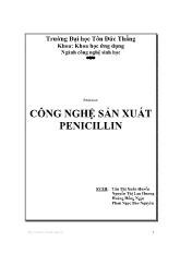 Đề tài Công nghệ sản xuất penicillin