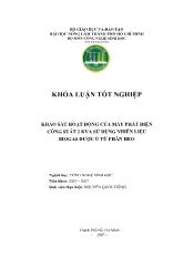 Khóa luận Khảo sát hoạt đọng của máy phát điện công suât 2KVA sử dụng nhiên liệu biogas ủ từ phân heo