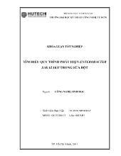 Khóa luận Tìm hiểu quy trình phát hiện enterobacter sakazakii trong sữa bột