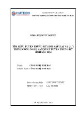 Khóa luận Tìm hiểu tuyến trùng ký sinh sâu hại và quy trình công nghệ sản xuất tuyến trùng ký sinh sâu hại