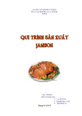 Luận văn Quy trình sản xuất Jambon