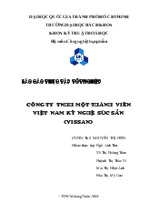 Báo cáo thực tập Sản xuất thịt hộp tại công ty TNHH một thành viên Việt Nam kỹ nghệ súc sản (vissan)