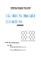 Đề tài Cấu trúc và tính chất của nước đá
