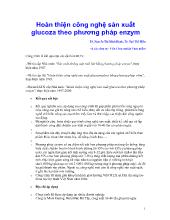 Đề tài Hoàn thiện công nghệ sản xuất glucoza theo phương pháp enzym