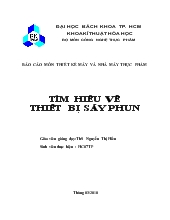 Đề tài Tìm hiểu về thiết bị sấy phun