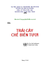 Đề tài Tìm hiểu về trái cây chế biến tươi