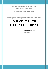 Tiểu luận Sản xuất bánh cracker phomai