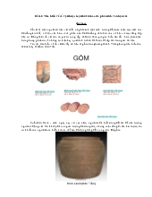 Tiểu luận Tìm hiểu về gốm trong hoàng thành Thăng Long