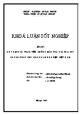 Khóa luận Quy định và thực tiễn chống bán phá giá của Mỹ và giải pháp cho các doanh nghiệp Việt Nam