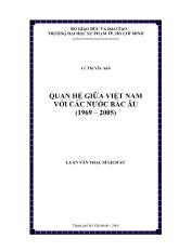 Luận văn Quan hệ giữa Việt Nam với các nước Bắc Âu (1969 - 2005)