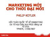 Bài thuyết trình của Phillip Kotler-Marketing mới cho thời đại mới