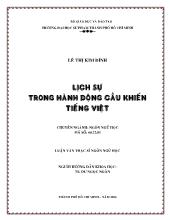 Luận văn Lịch sự trong hành động cầu khiến tiếng Việt