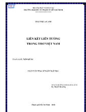 Luận văn Liên kết liên tưởng trong thơ Việt Nam