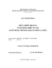 Luận văn Phát triển dịch vụ Ngân hàng điện tử tại Ngân hàng thương mại cổ phần Á Châu