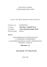 Luận văn Tăng cường năng lực tự kiểm tra đánh giá của học sinh THPT bằng hệ thống bộ đề kiểm tra đánh giá kiến thức kỹ năng hoá học lớp 11 nâng cao