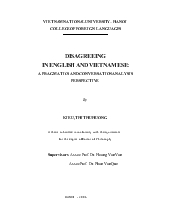 Đề tài A pragmatics and conversation analysis perspective