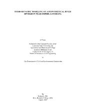 Hydrodynamic modeling of a hypothetical river diversion near empire, louisiana