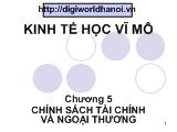 Bài giảng Chính sách tài chính và ngoại thương