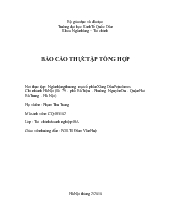 Báo cáo Thực tập tổng hợp tại Ngân hàng thương mại cổ phần Xăng Dầu Petrolimex chi nhánh Hà Nội