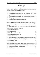 Báo cáo thực tập tổng hợp tại ngân hàng thương mại cổ phần Ngoại Thương Việt Nam - Chi nhánh Thăng Long