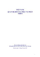 Báo cáo Việt Nam: quan hệ đối tác phục vụ phát triển