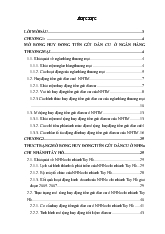 Chuyên đề Mở rộng huy động tiền gửi dân cư ở Ngân hàng Nông nghiệp và Phát triển nông thôn chi nhánh Tây Hồ