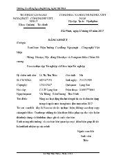 Chuyên đề Nâng cao hoạt động thu hút tiền gửi từ các tổ chức tín dụng trong nước và ngoài nước trong bước đệm trước năm 2012 của phòng Giao dịch Ngân hàng chính sách xã hội huyện Bắc Sơn