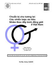 Đề tài Các chiến lược ưu tiên nhằm thúc đẩy bình đẳng giới ở Việt Nam