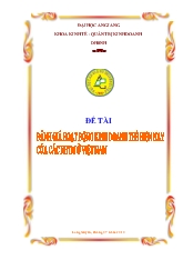 Đề tài Đánh giá hoạt động kinh doanh thẻ hiện nay của các Ngân hàng thương mại tại Việt Nam