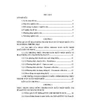 Đề tài Giải pháp phát triển hoạt động thanh toán xuất nhập khẩu tại Ngân hàng nông nghiệp và phát triển nông thôn Chi nhánh TP.Hồ Chí Minh