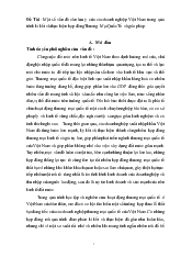 Đề tài Một số vấn đề cần lưu ý của các doanh nghiệp Việt Nam trong quá trình kí kết và thực hiện hợp đồng Thương Mại Quốc Tế và giải pháp
