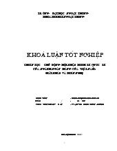 Khóa luận Chiến lược chủ động hội nhập kinh tế quốc tế của ngành ngân hàng của Việt Nam: Giải pháp và kiến nghị
