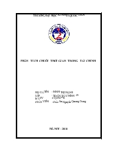 Tiểu luận Phân tích chuỗi thời gian trong tài chính