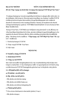 Tiểu luận Thực trạng của hình thức tín dụng thương mại tại Việt Nam