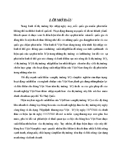 Tiểu luận Thực trạng hoạt động xuất khẩu của một số ngành hàng của Việt Nam sang thị trường Mỹ