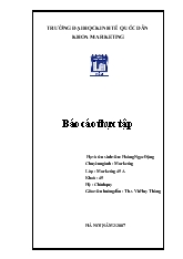 Báo cáo Thực tập tại công ty Bách Tuyến