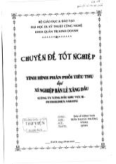 Tình hình phân phối tiêu thụ tại xí nghiệp bán lẻ xăng dầu (công ty xăng dầu khu vực II - Petrolimex SaiGon)