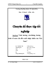 Ảnh hưởng của khủng hoảng kinh tế toàn cầu đến xuất nhập khẩu của Việt Nam
