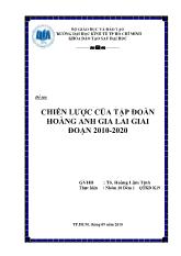 Chiến lược của tập đoàn hoàng anh gia lai giai đoạn 2010 - 2020