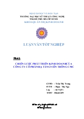 Chiến lược phát triển kinh doanh của công ty cổ phần Hạ tầng Viễn thông CMC