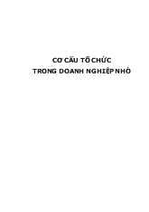 Cơ cấu tổ chức trong doanh nghiệp nhỏ