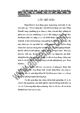 Giới thiệu tình hình và qui trình hoạt động kinh doanh nhập khẩu của công ty Thương mại và xuất nhập khẩu Hà Nội (Hancimex)