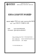 Hoàn thiện công tác đào tạo nguồn nhân lực tại công ty TNHH S.C.O.M