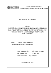 Một số giải pháp nhằm đẩy mạnh xuất khẩu thị trường Gạo sang thị trường Châu Phi của tổng công ty Lương Thực Miền Nam