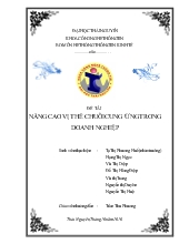 Nâng cao vị thế chuỗi cung ứng trong doanh nghiệp